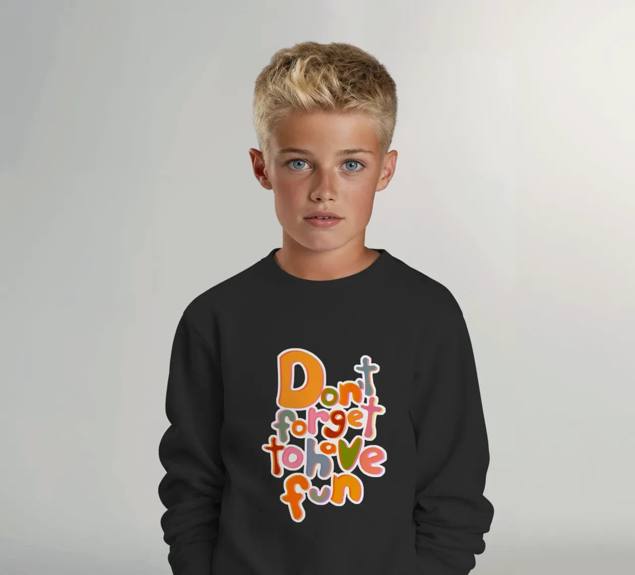 Don't Forget To Have Fun | Colorful Version felpa bambino da sabidussi