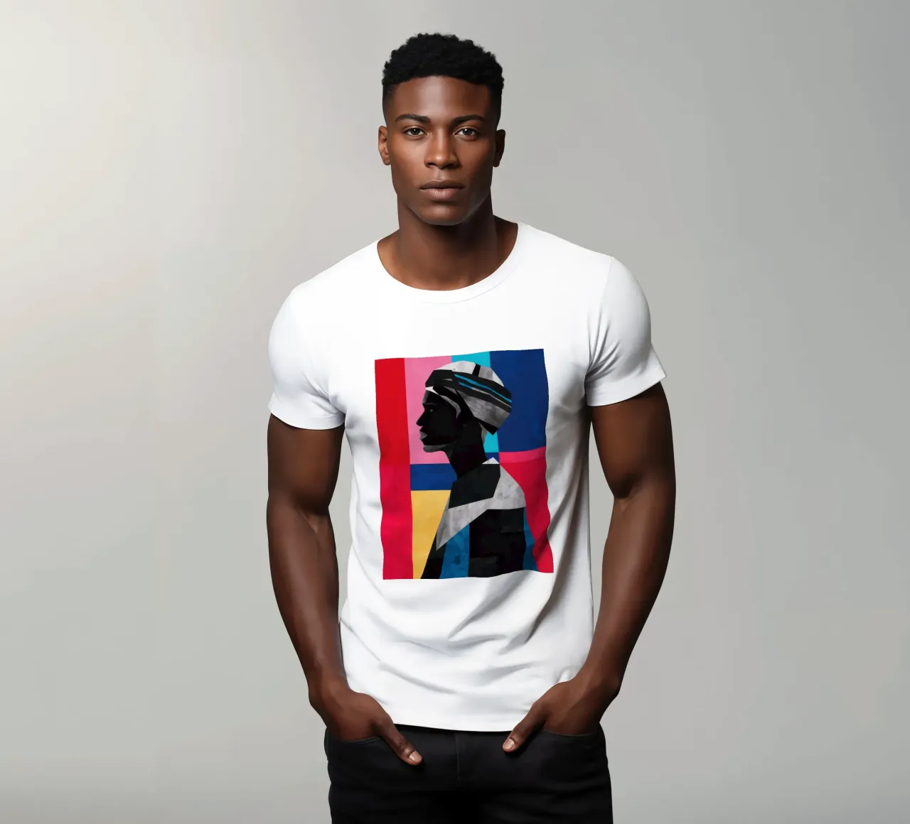 Mosaico di identità geometrica t-shirt da Katarsis Mann