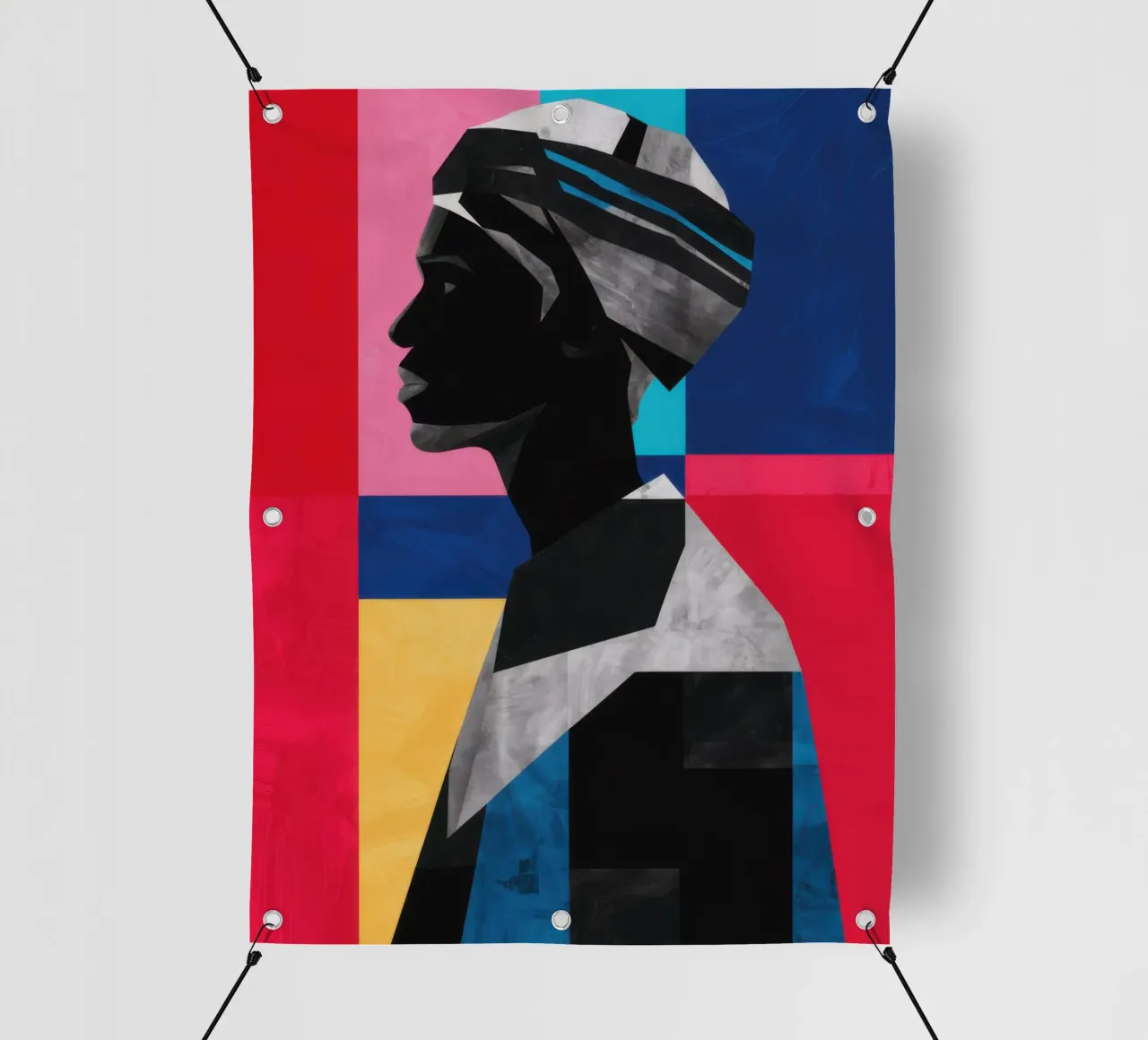 Mosaico di identità geometrica telo in pvc da Katarsis Mann