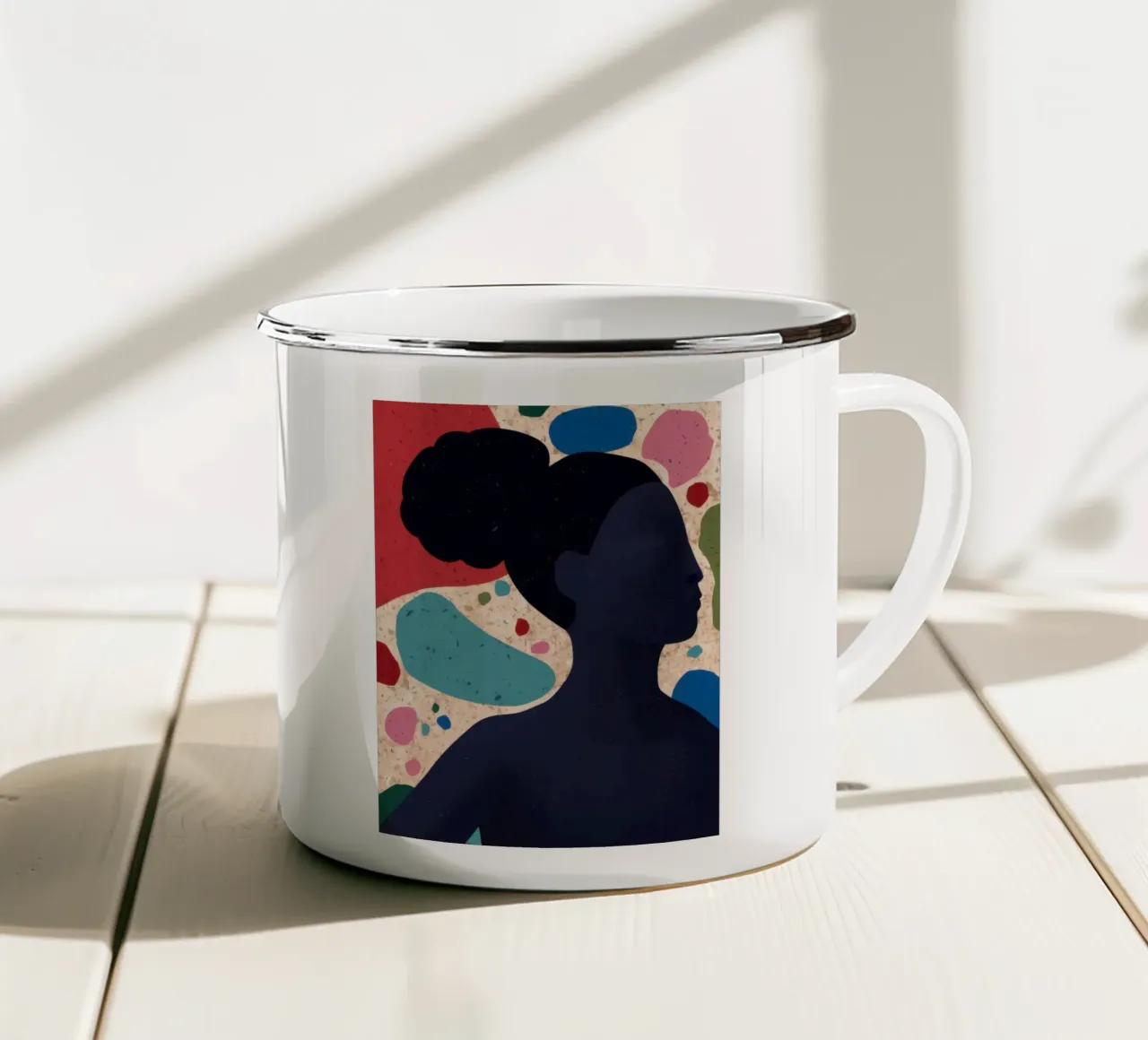 Mente cosmica in fiore tazza in smalto da Katarsis Mann