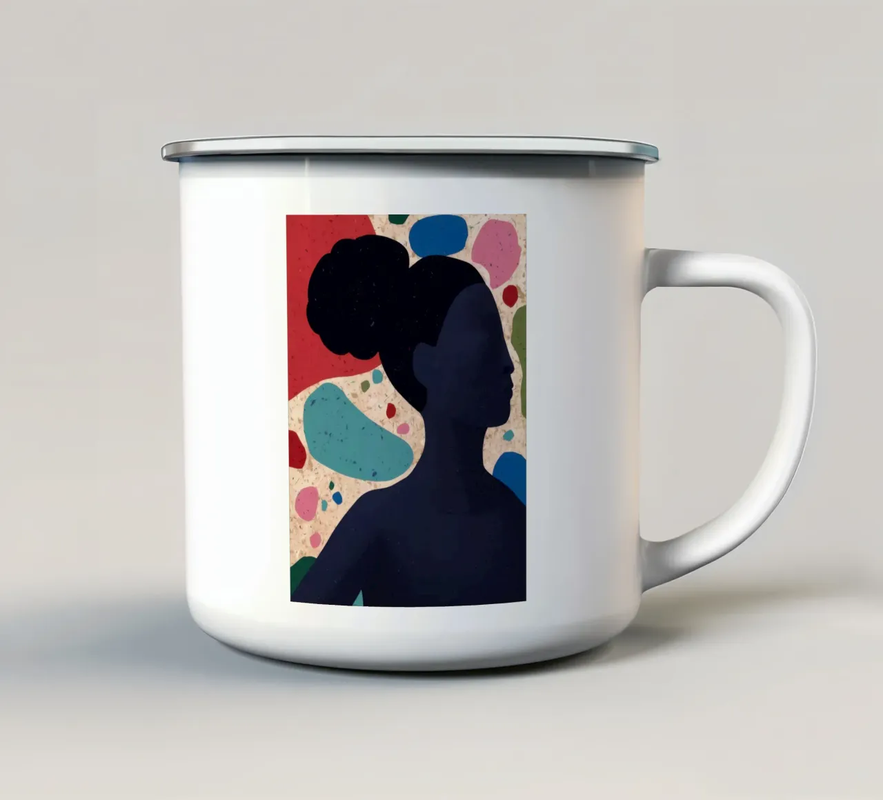Mente cosmica in fiore tazza in smalto da Katarsis Mann