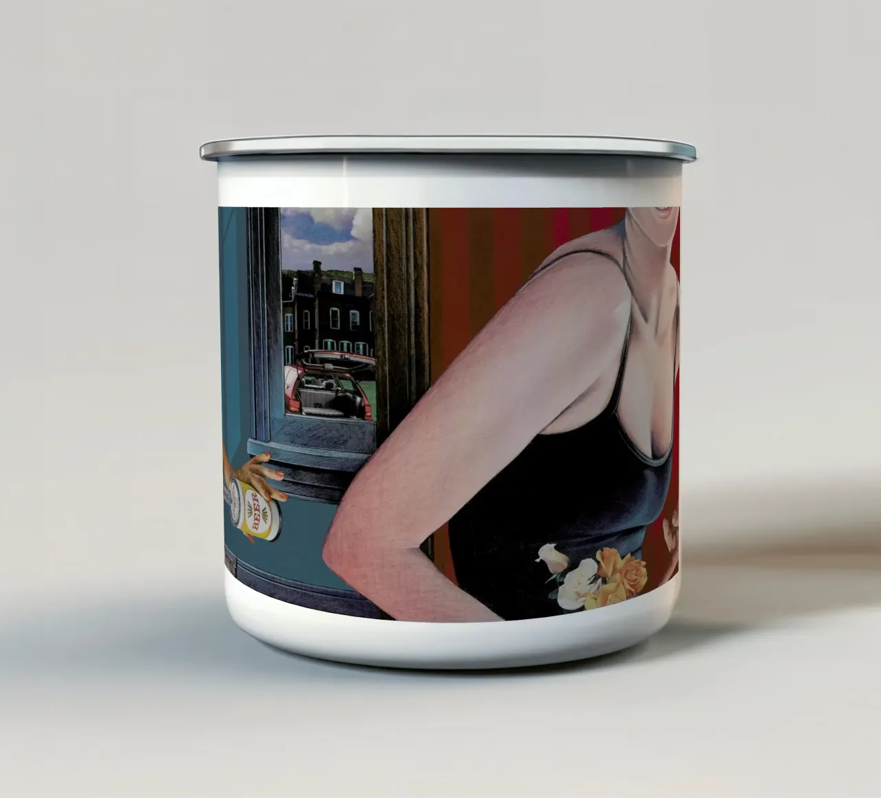 xiadora tazza in smalto da Doug Smock
