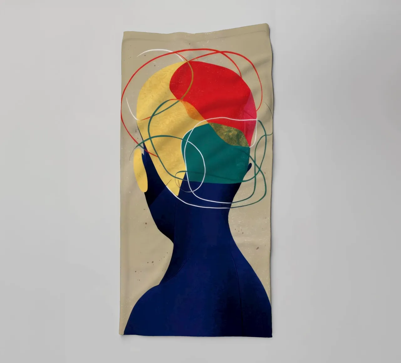 Labyrinth Of Thought towel by Katarsis Mann