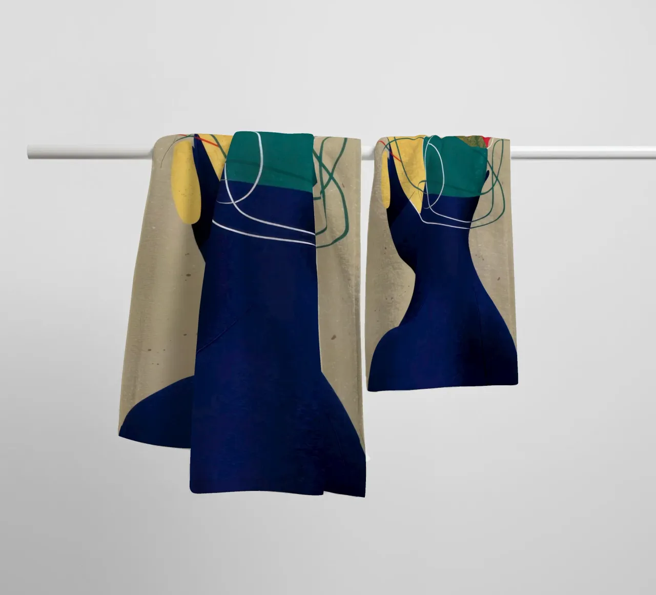Labyrinth Of Thought towel by Katarsis Mann