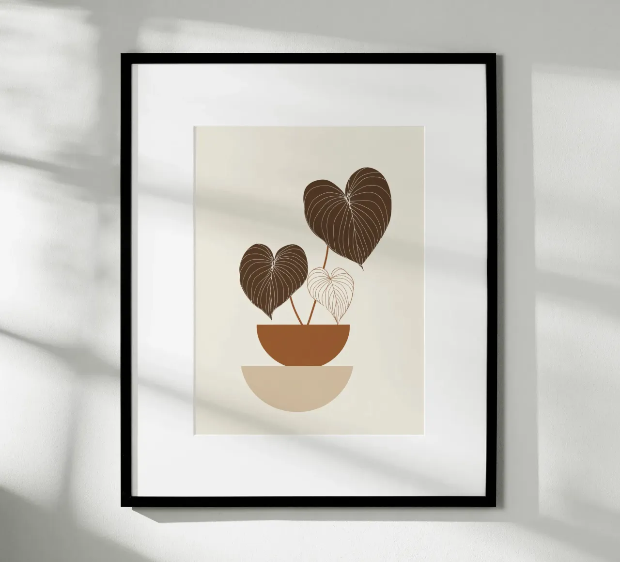 Boho Simplicity - Ilustración de una planta neutra hahnemühle de Aralyn