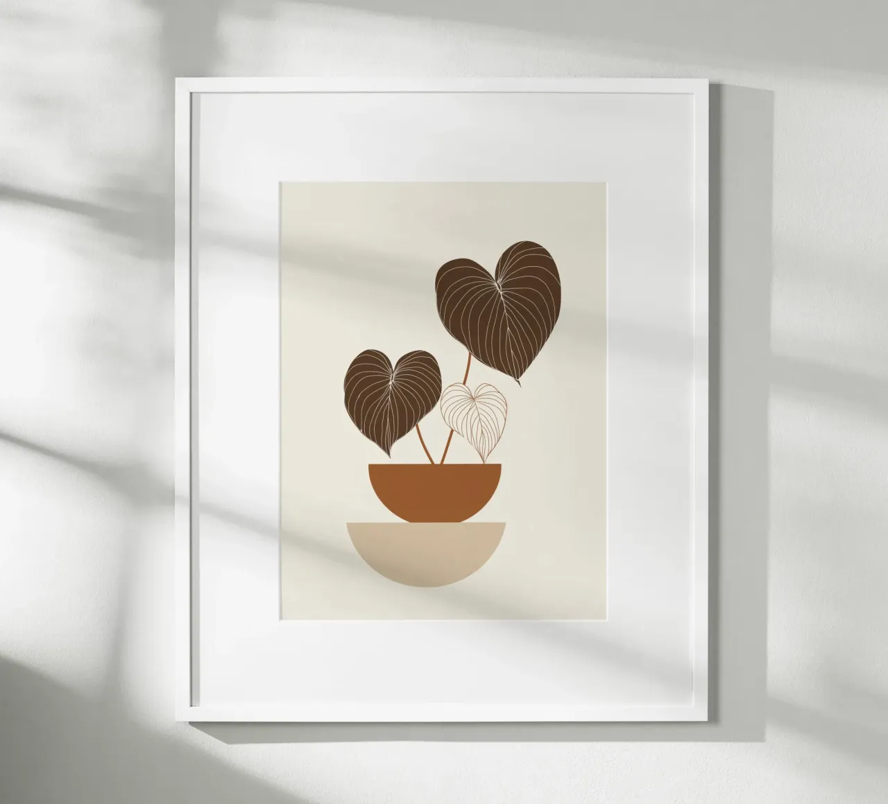 Boho Simplicity - Ilustración de una planta neutra hahnemühle de Aralyn