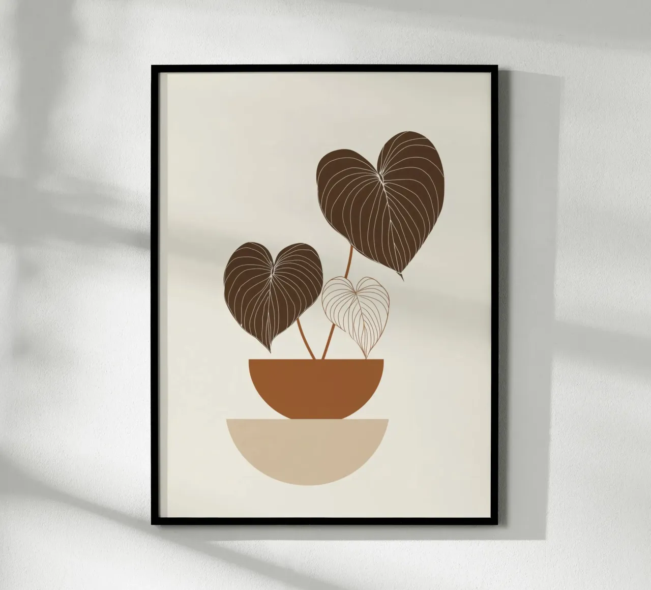 Boho Simplicity - Ilustración de una planta neutra hahnemühle de Aralyn