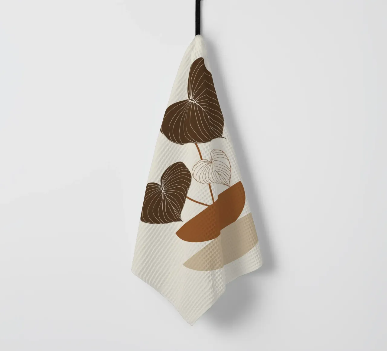 Semplicità bohémienne - Illustrazione di piante neutre canovaccio da cucina da Aralyn