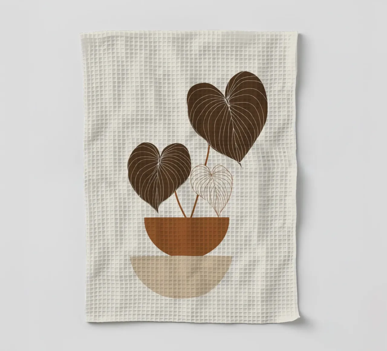 Semplicità bohémienne - Illustrazione di piante neutre canovaccio da cucina da Aralyn