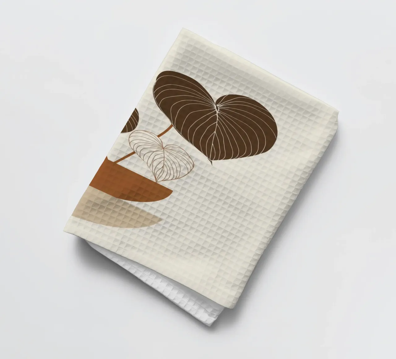 Semplicità bohémienne - Illustrazione di piante neutre canovaccio da cucina da Aralyn