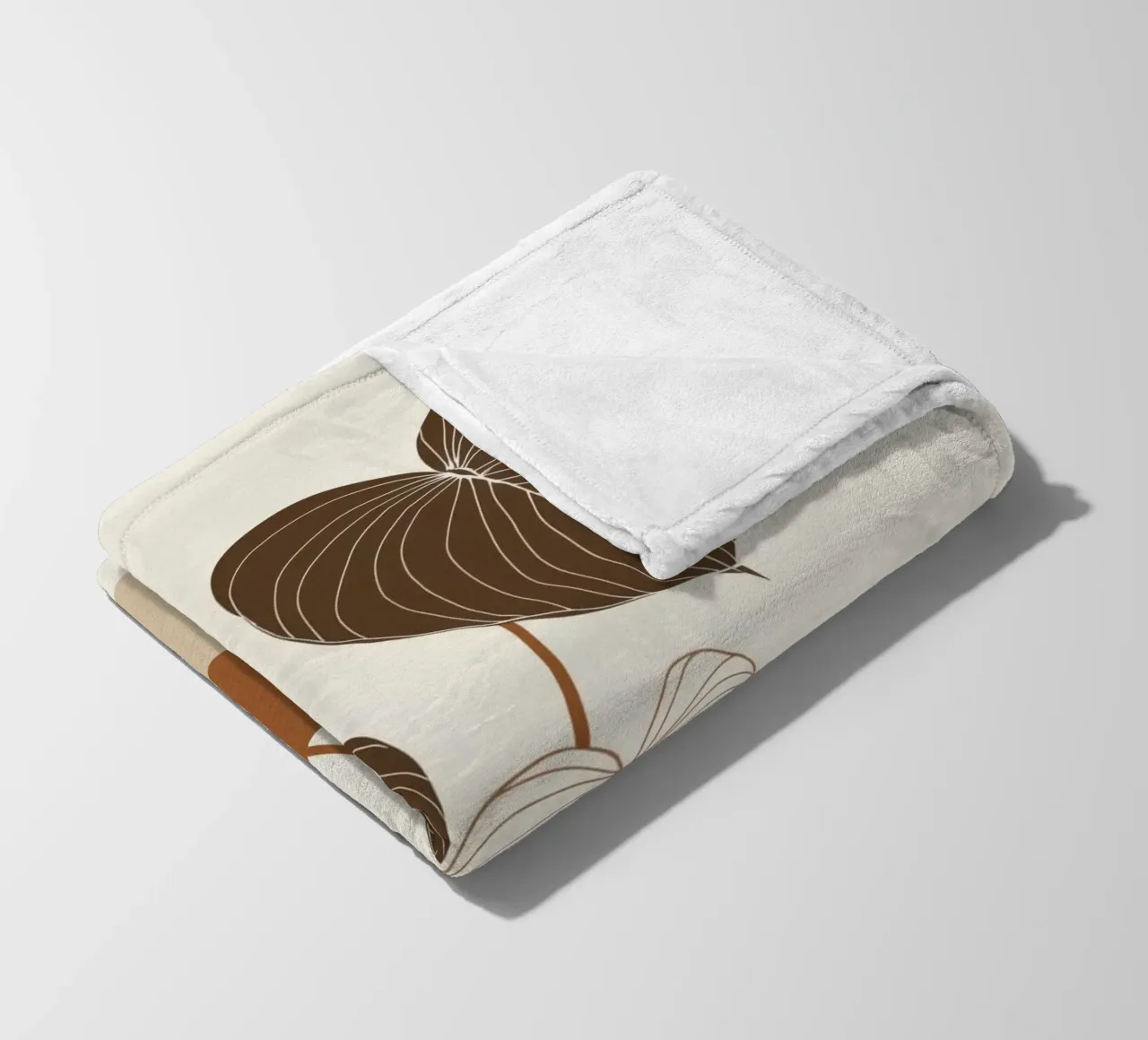 Semplicità bohémienne - Illustrazione di piante neutre coperta in pile da Aralyn