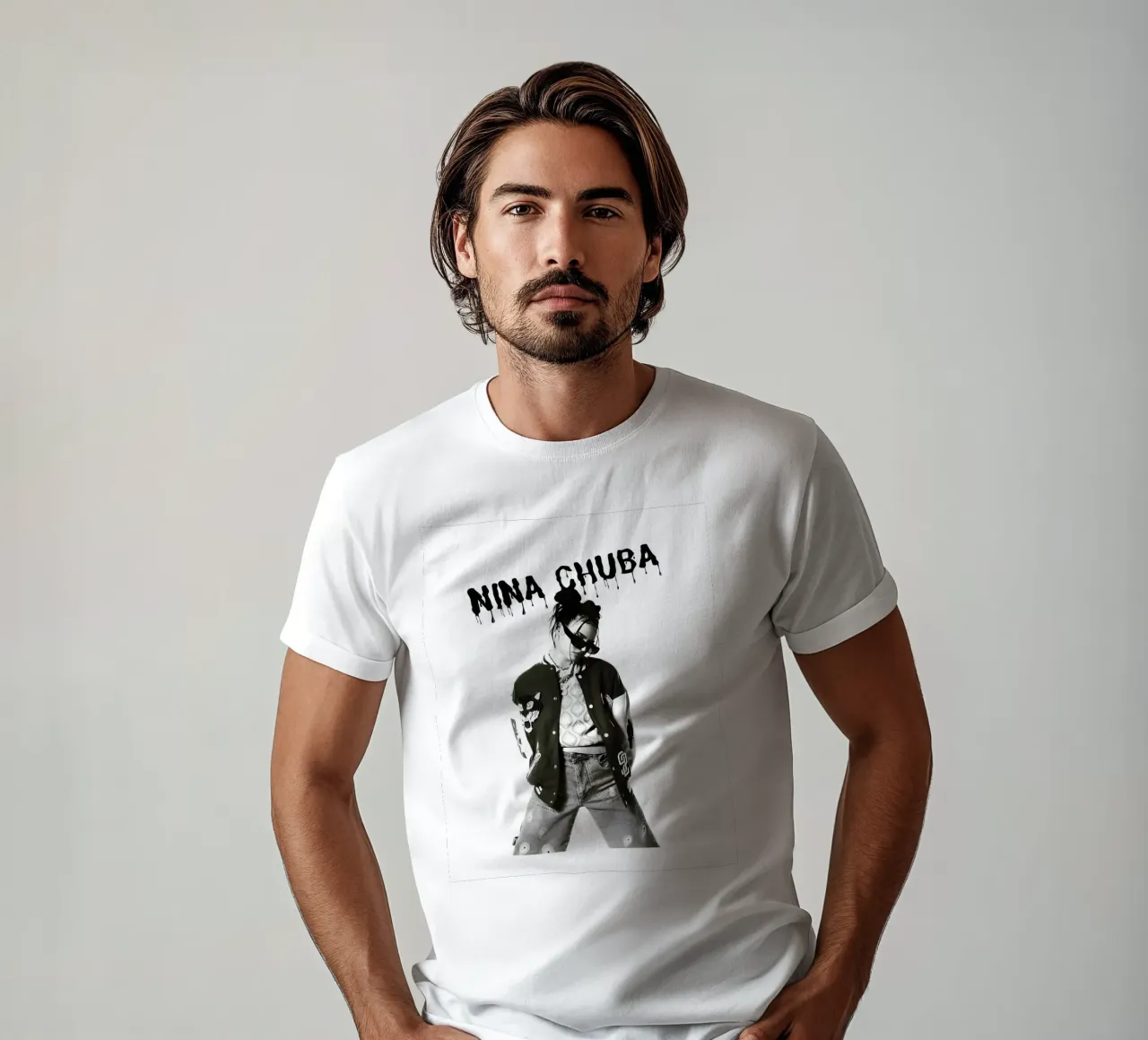 Monochrome Cool V1 t-shirt da vintage
