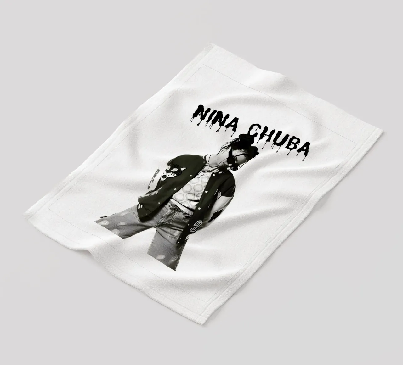 Monochrome Cool V1 coperta in pile da vintage