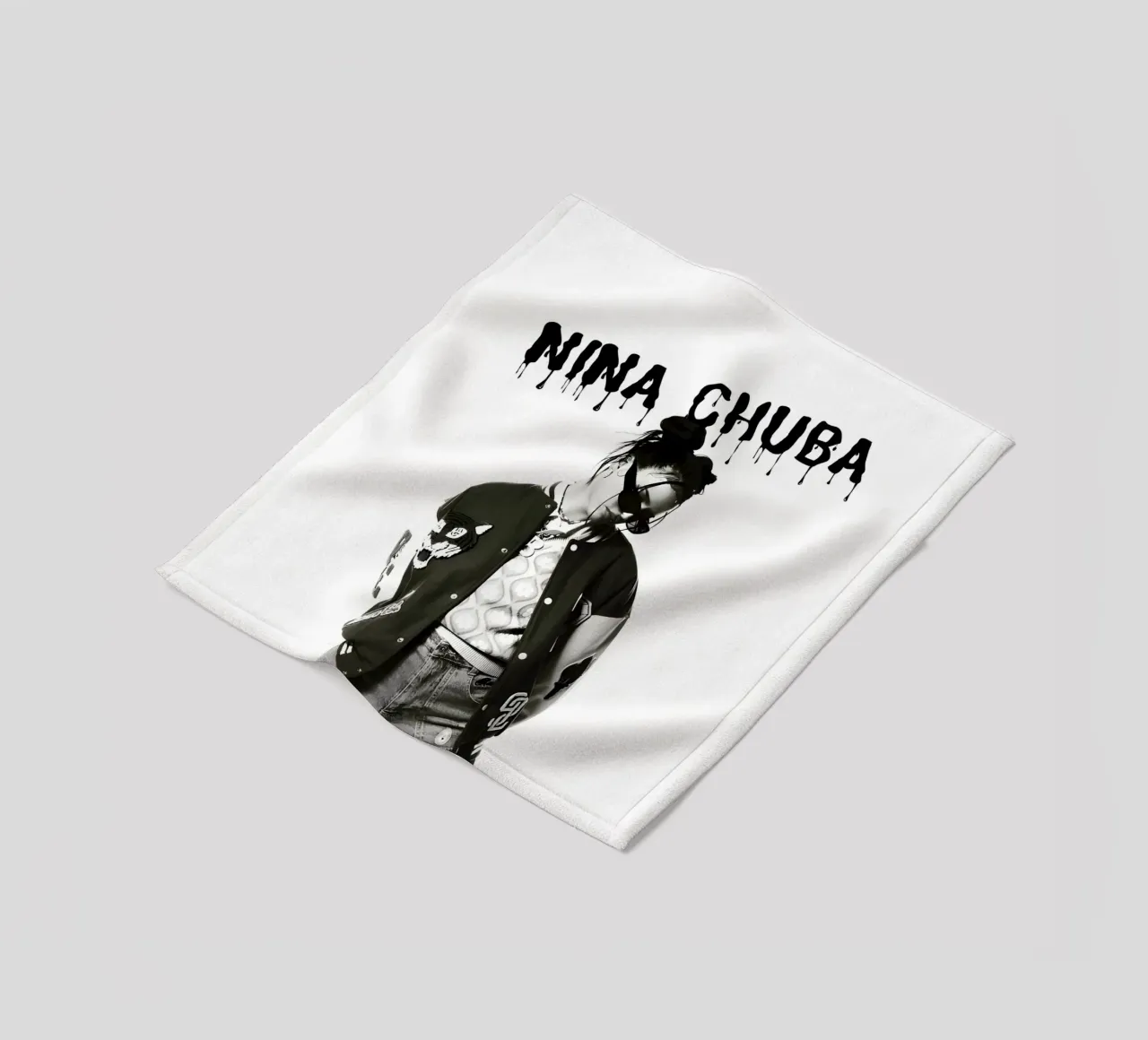 Monochrome Cool V1 coperta in pile da vintage