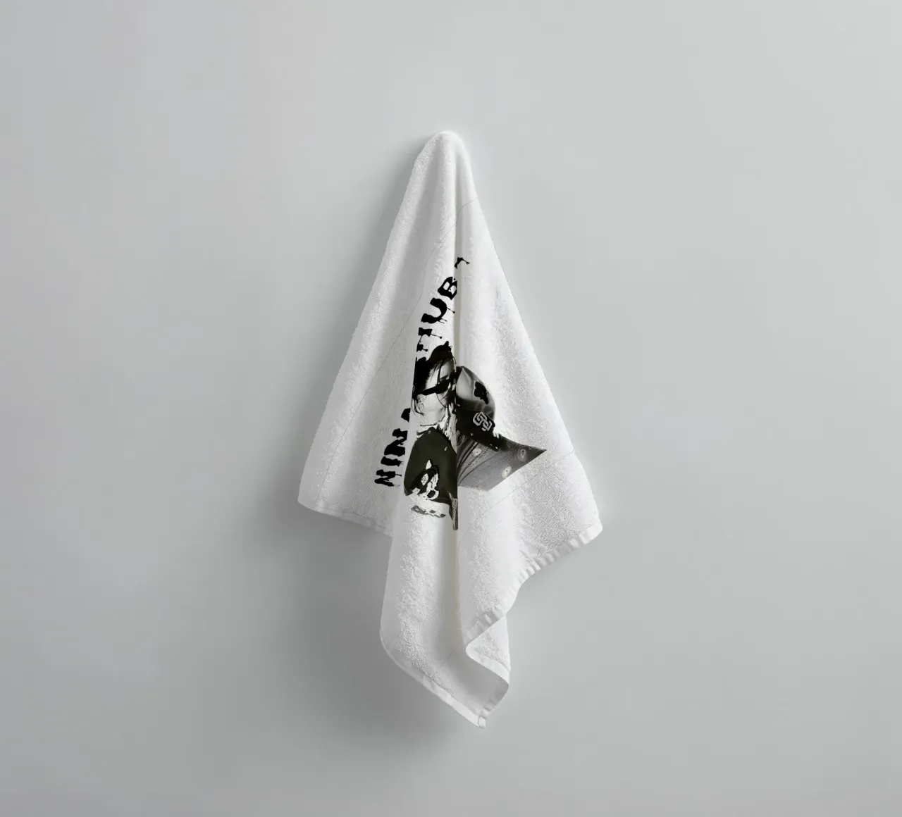 Monochrome Cool V1 asciugamano da bagno da vintage