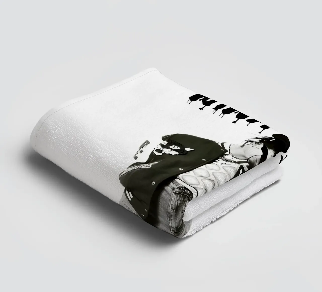 Monochrome Cool V1 asciugamano da bagno da vintage