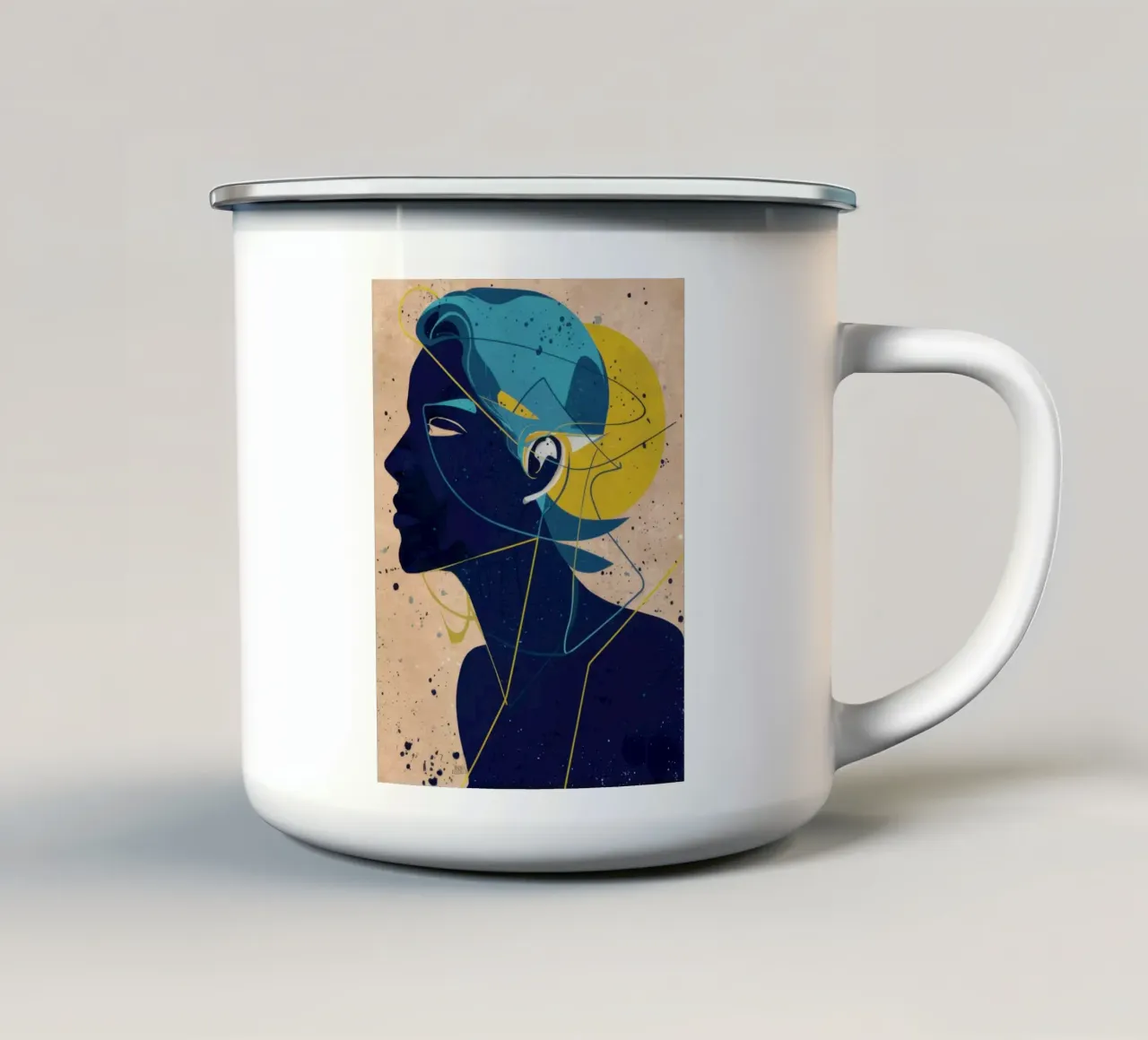 Sé interiore fratturato tazza in smalto da Katarsis Mann