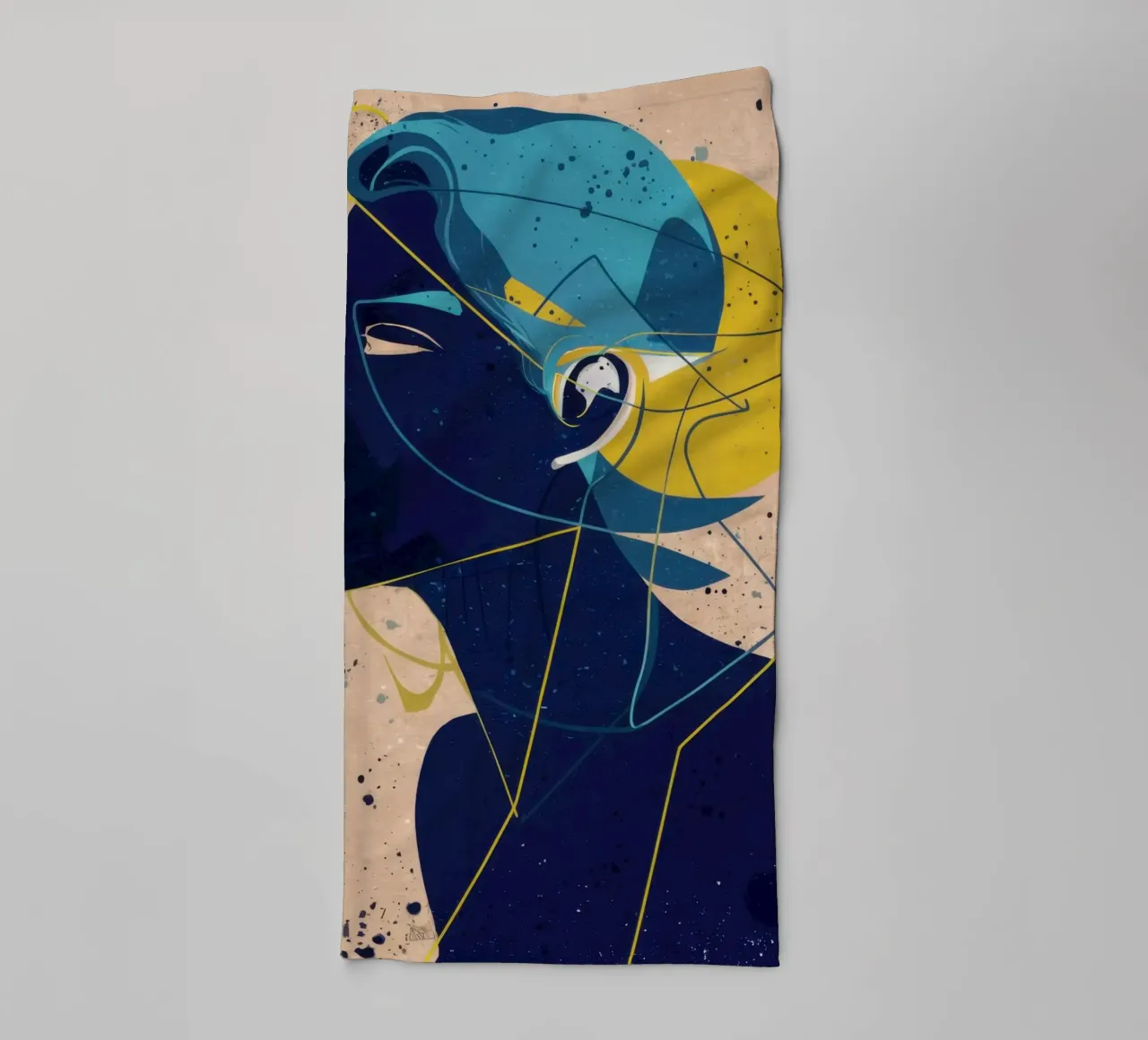 Fractured Inner Self towel by Katarsis Mann