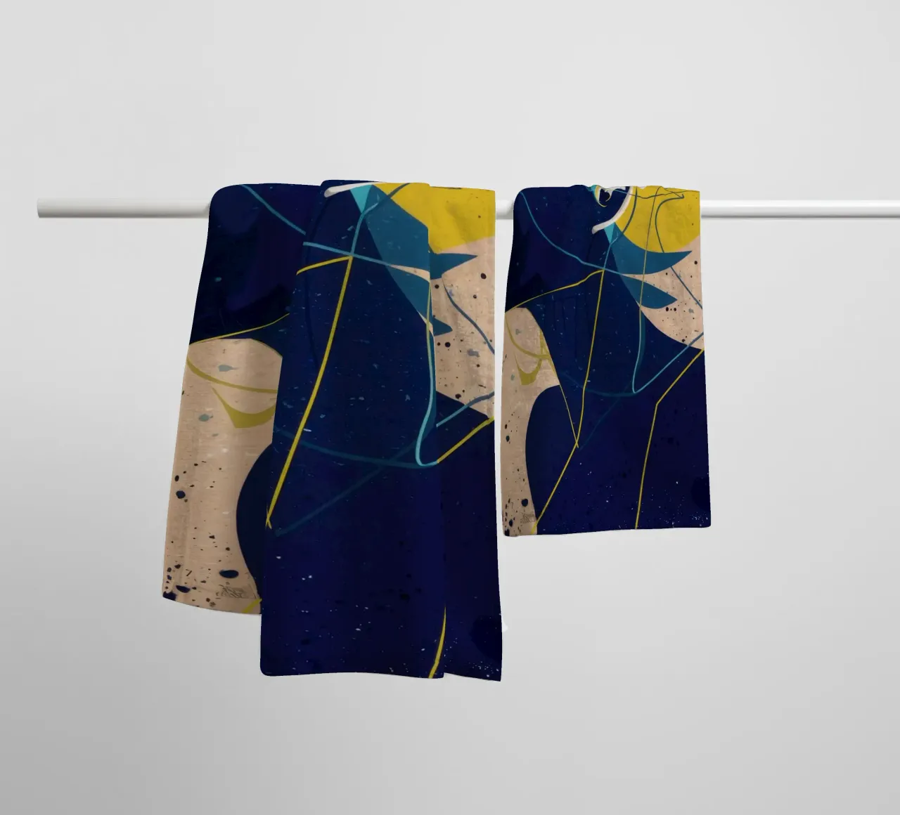 Fractured Inner Self towel by Katarsis Mann