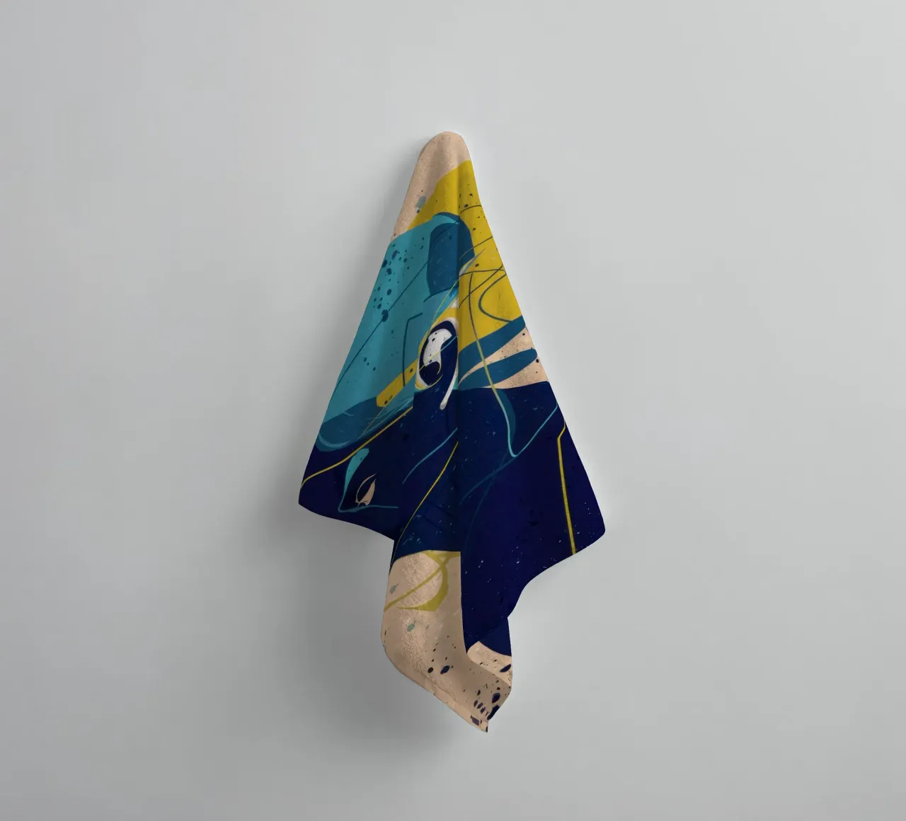 Fractured Inner Self towel by Katarsis Mann