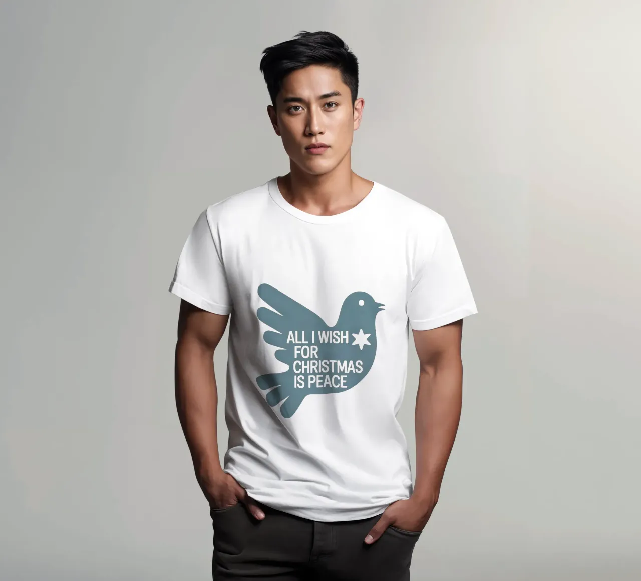 Alles, was ich mir zu Weihnachten wünsche, ist Friede T-Shirt von 20 Farben