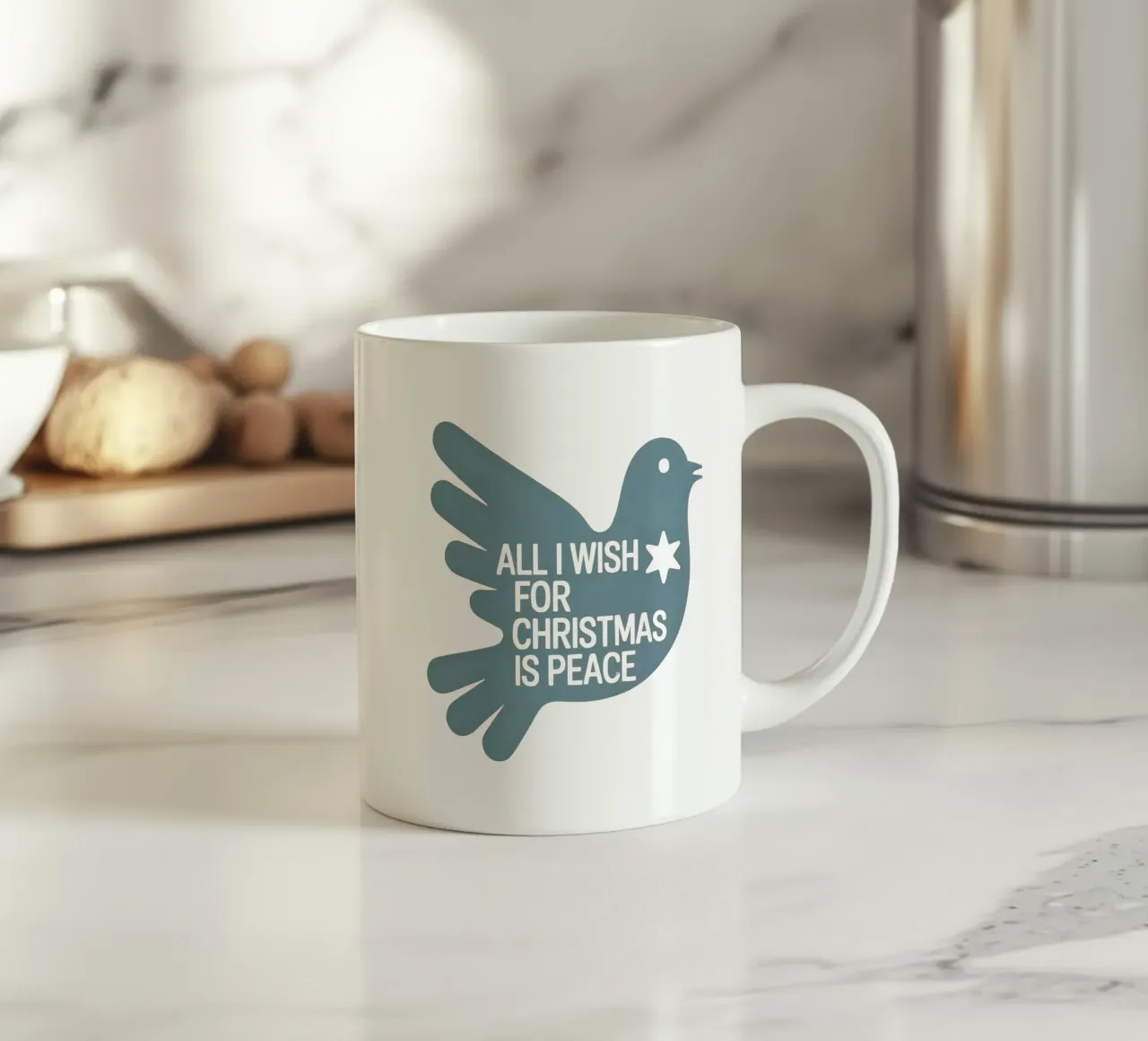 Tutto ciò che desidero per il Natale è la pace tazza in ceramica da 20 Farben