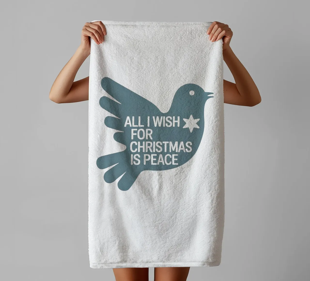 Alles, was ich mir zu Weihnachten wünsche, ist Friede Handtuch von 20 Farben