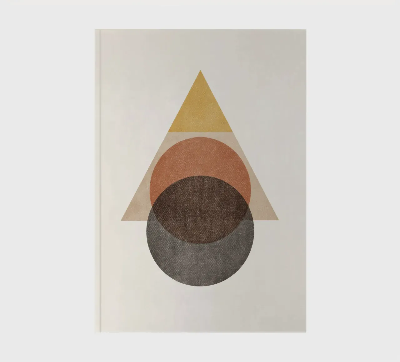 Layered Geometry – Minimal Circles and Triangle notebook by Aralyn