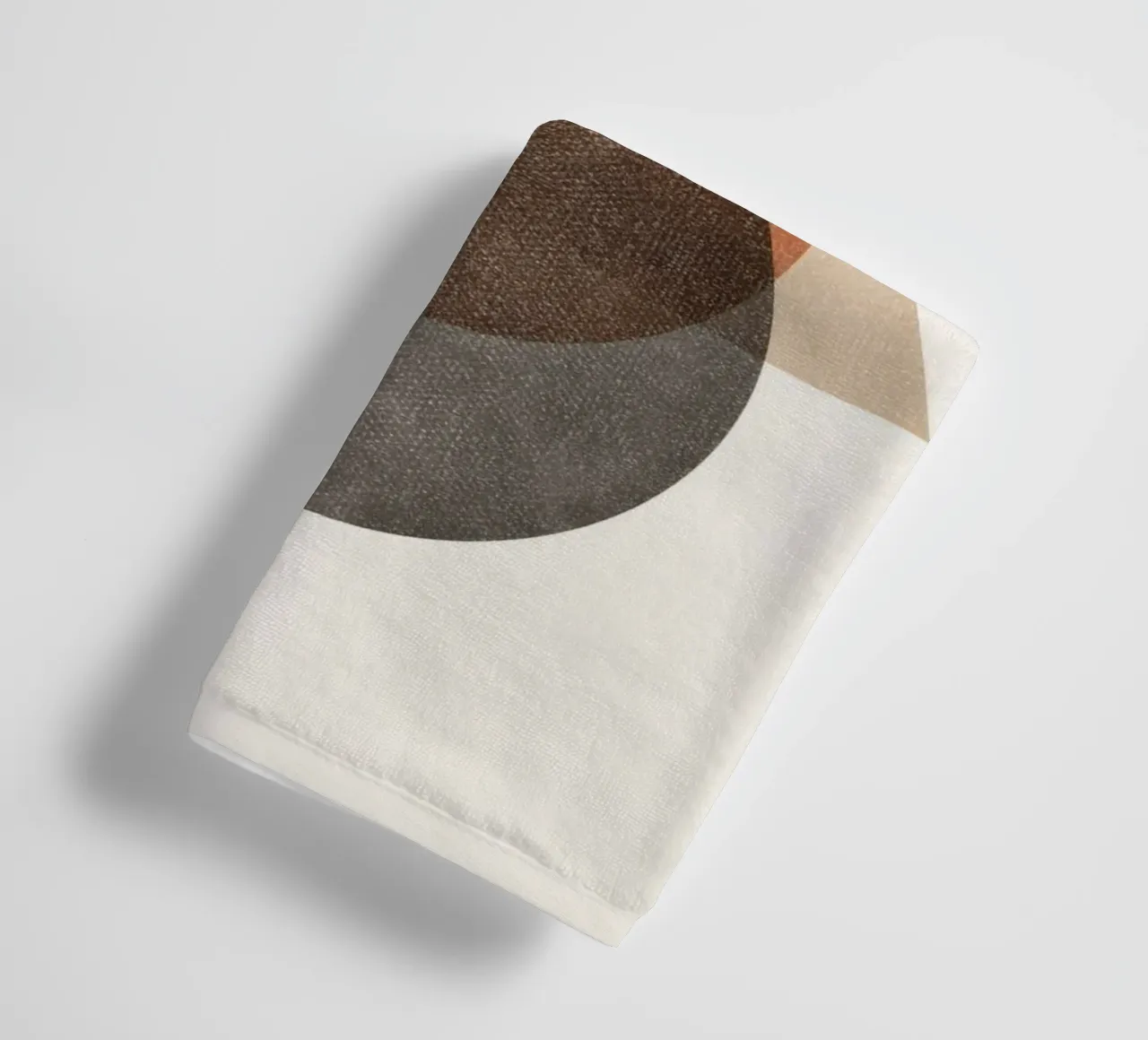Layered Geometry – Minimal Circles and Triangle towel by Aralyn