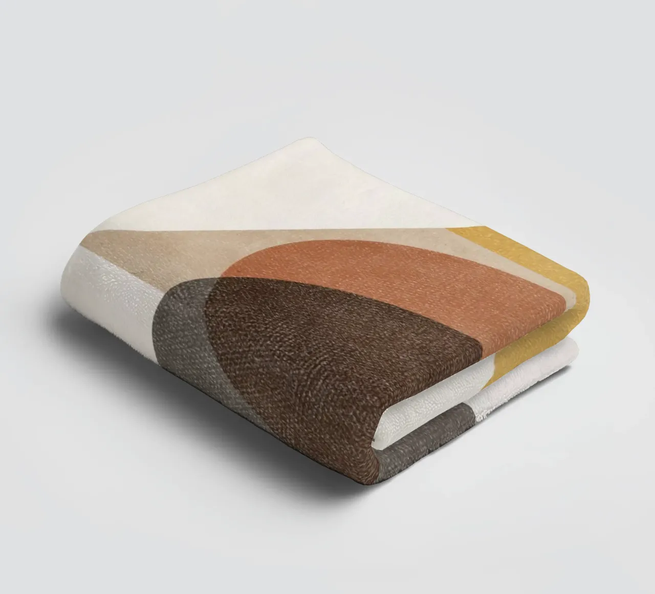 Layered Geometry – Minimal Circles and Triangle towel by Aralyn