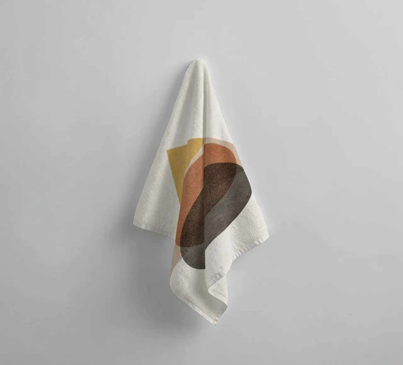 Layered Geometry – Minimal Circles and Triangle towel by Aralyn