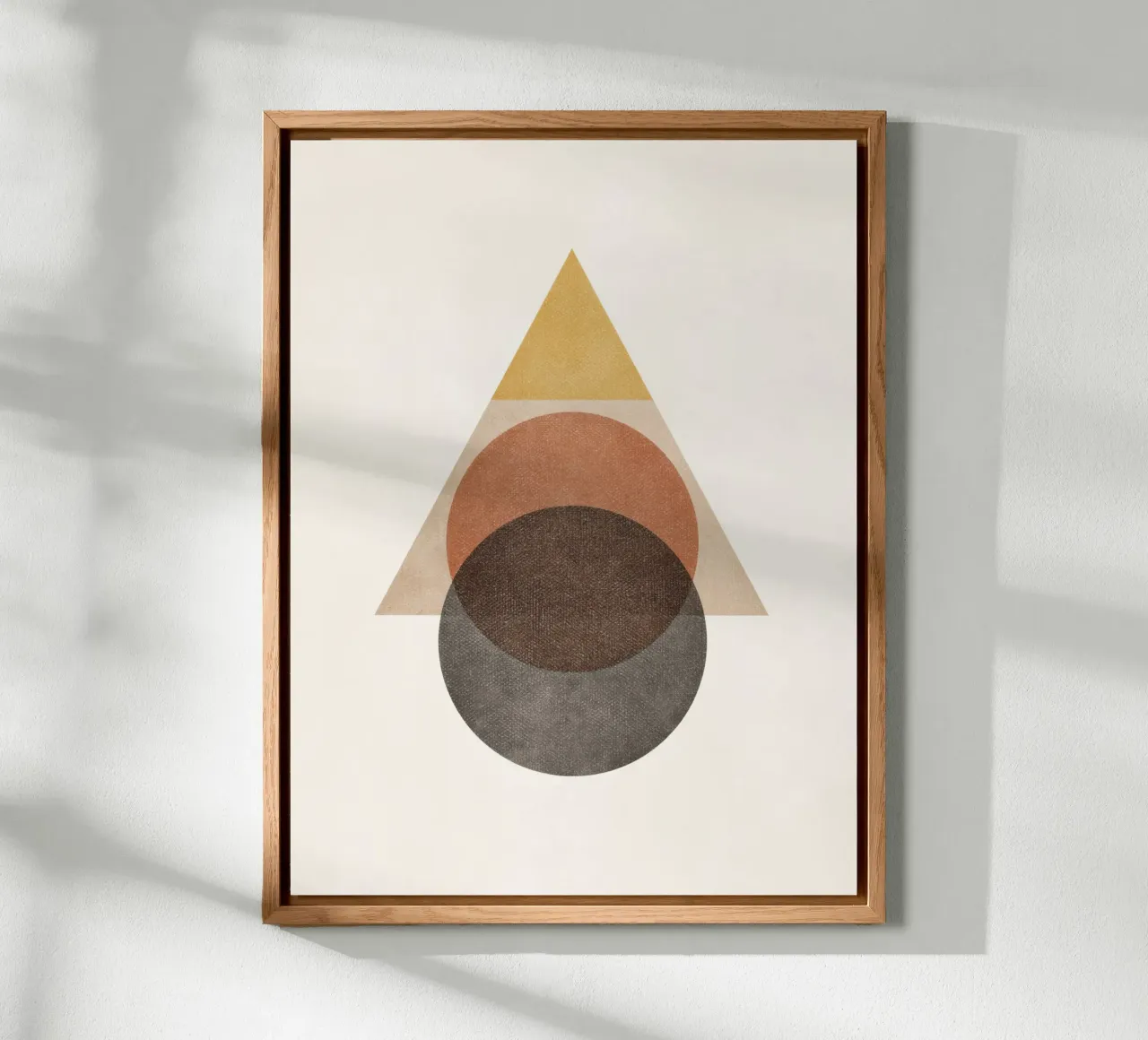 Layered Geometry – Minimal Circles and Triangle alu-dibond by Aralyn