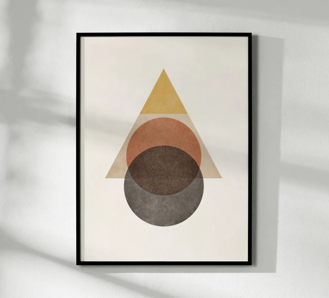 Layered Geometry – Minimal Circles and Triangle hahnemühle by Aralyn