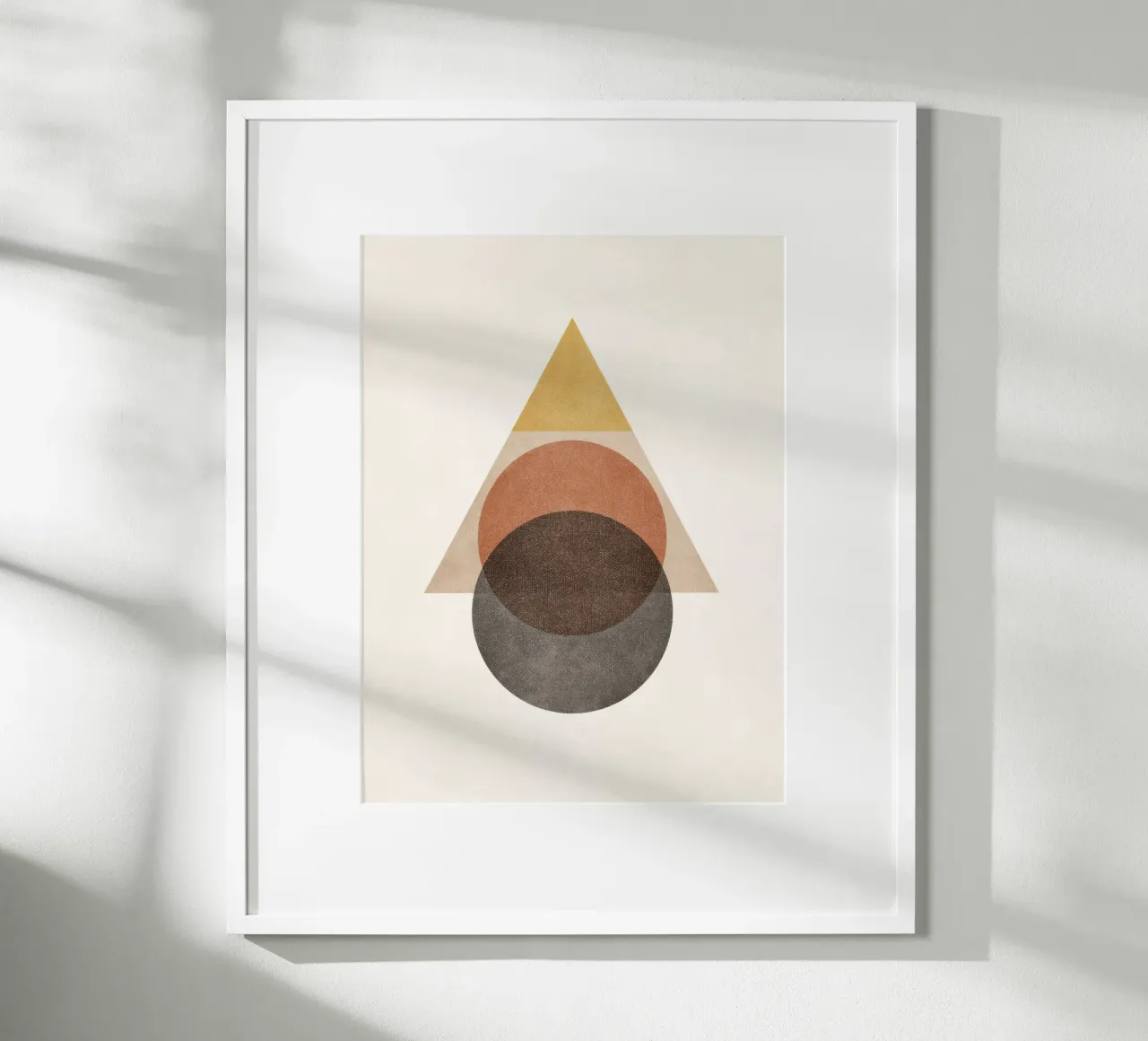 Layered Geometry – Minimal Circles and Triangle hahnemühle by Aralyn