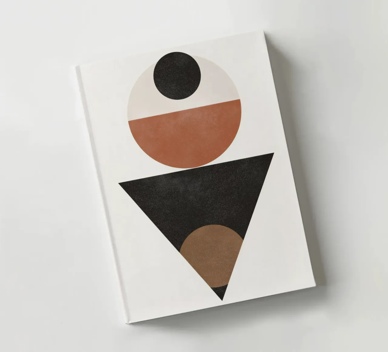 Timeless Forms – Minimalist Abstract in Bold Tones notebook by Aralyn