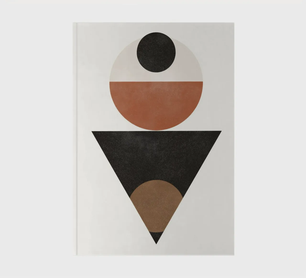 Timeless Forms – Minimalist Abstract in Bold Tones notebook by Aralyn