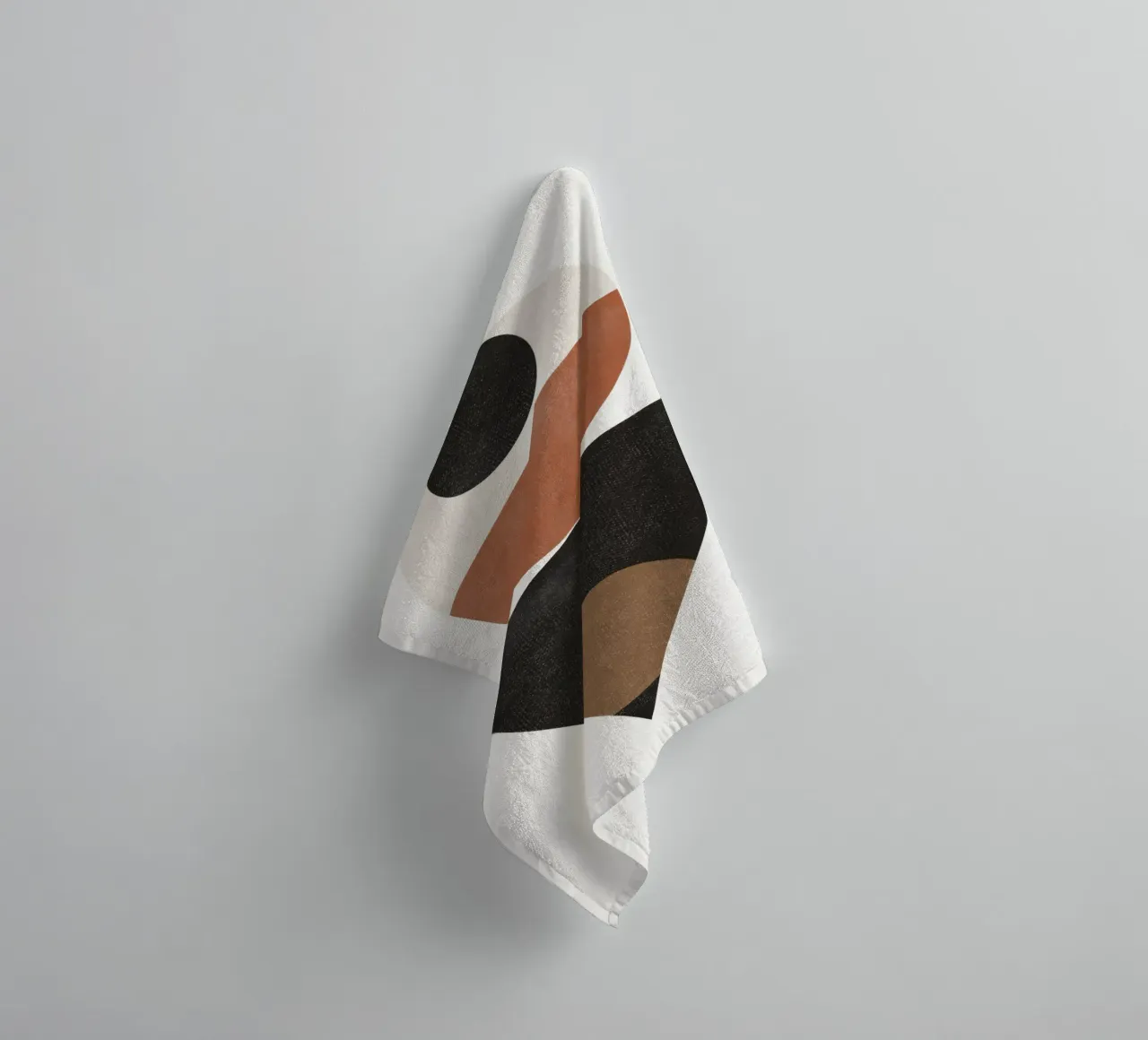 Timeless Forms – Minimalist Abstract in Bold Tones towel by Aralyn
