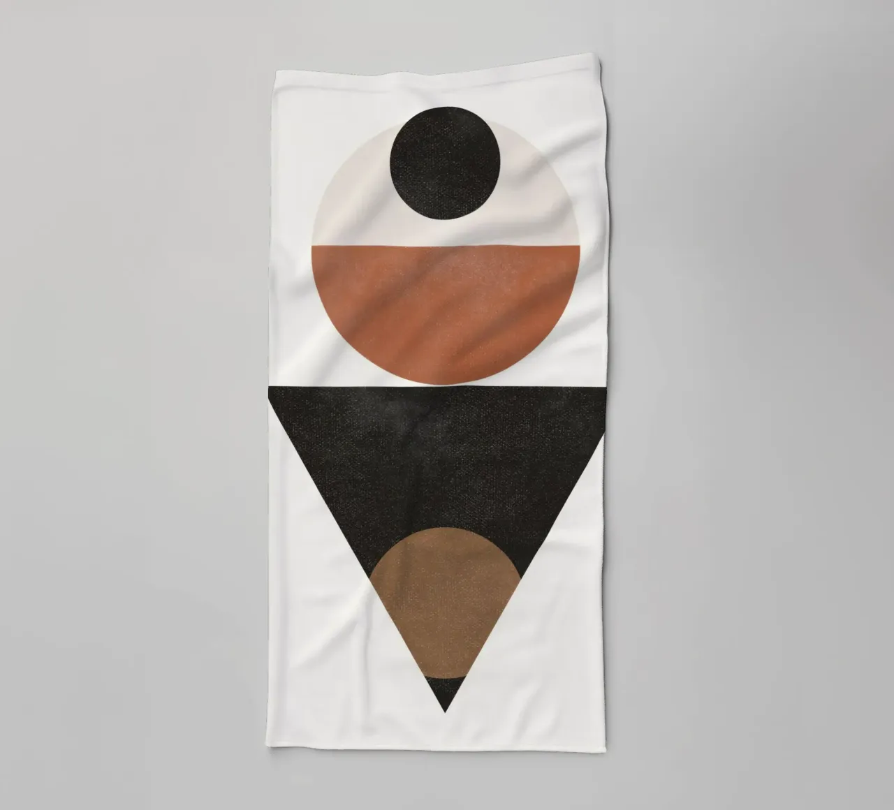 Formes intemporelles - Abstrait minimaliste dans des tons audacieux serviette de bain de Aralyn