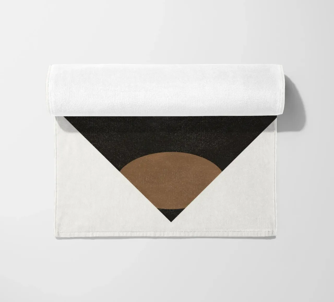 Timeless Forms – Minimalist Abstract in Bold Tones beach towel by Aralyn