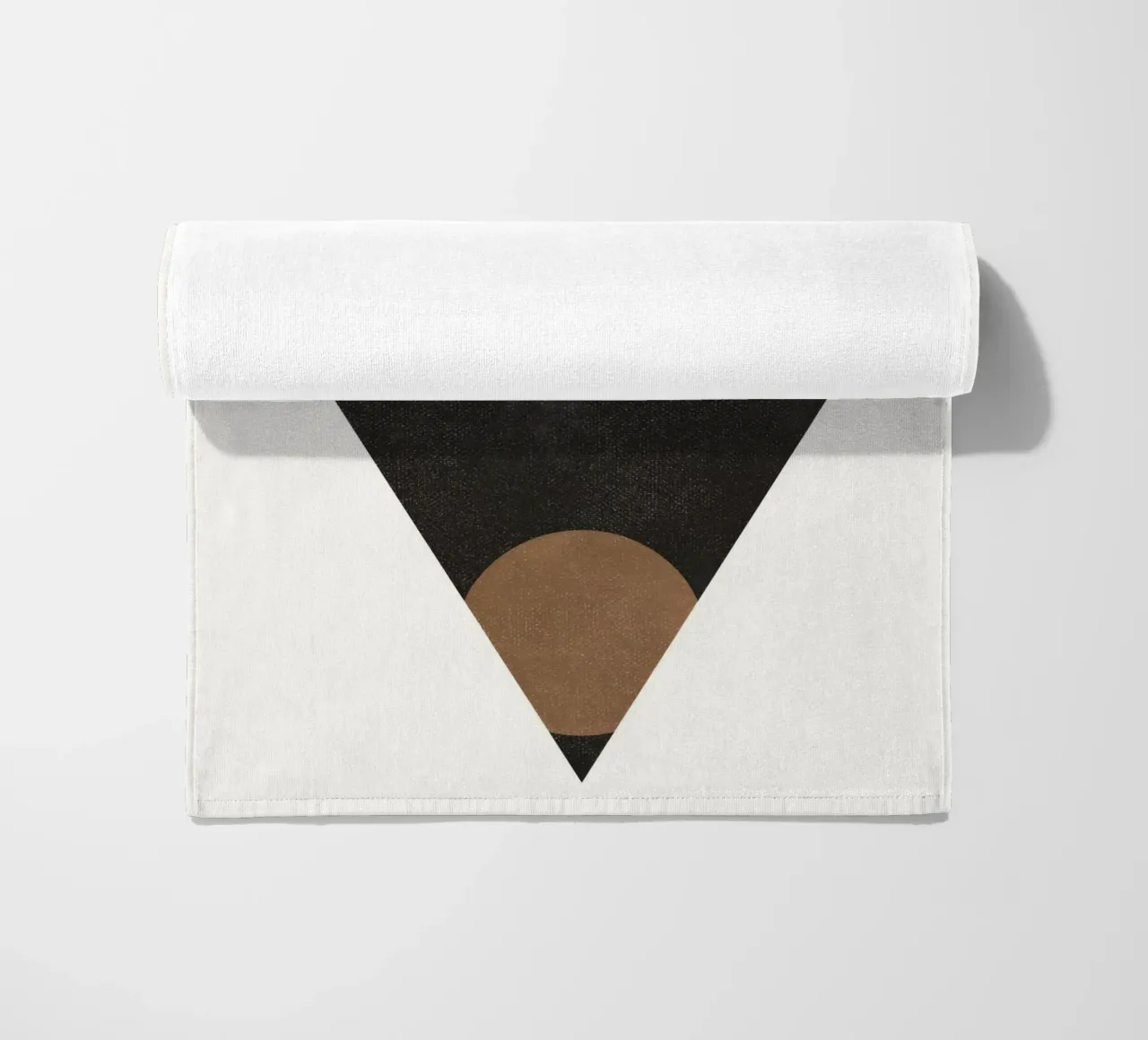 Timeless Forms – Minimalist Abstract in Bold Tones beach towel by Aralyn