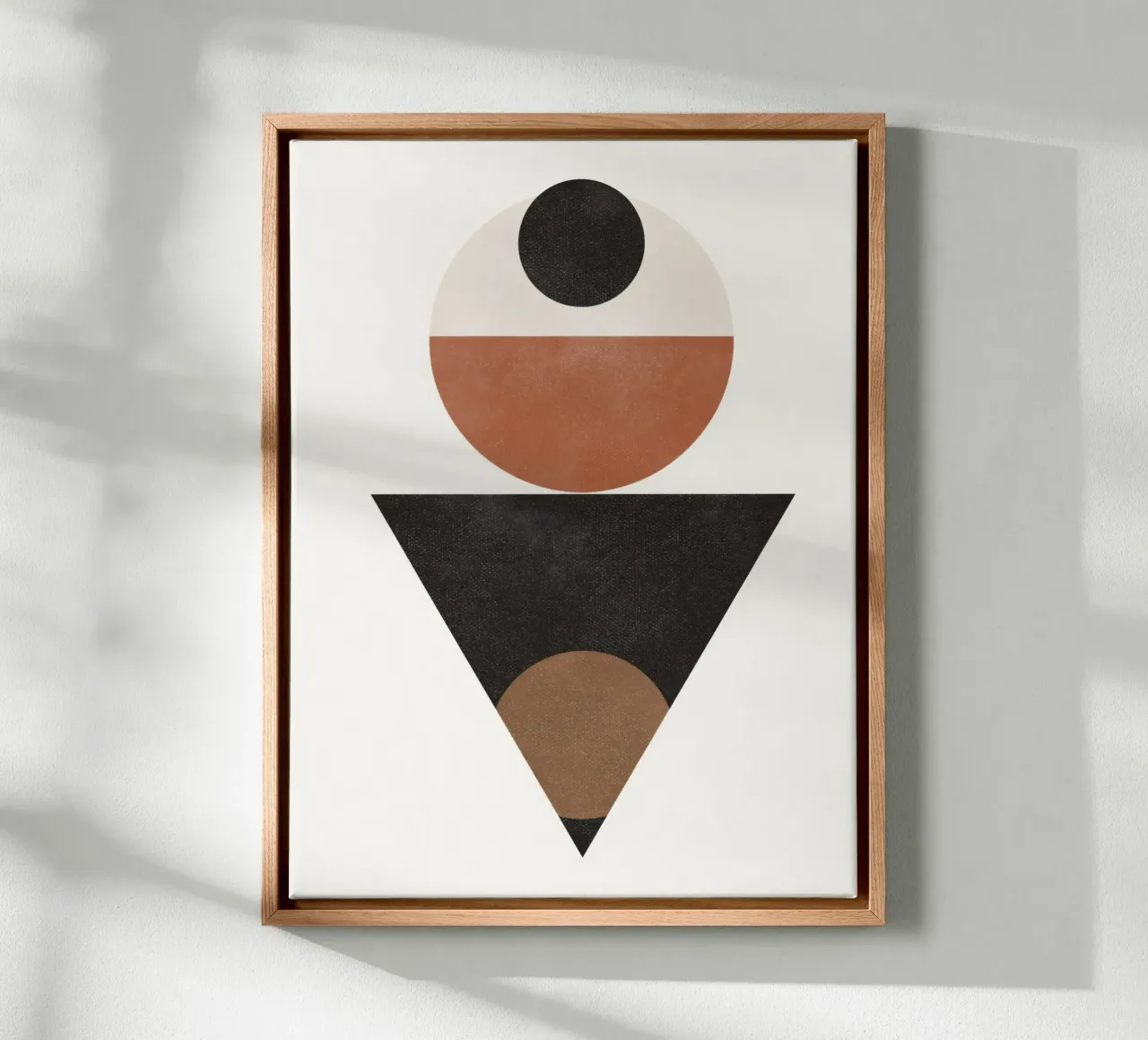 Timeless Forms – Minimalist Abstract in Bold Tones canvas by Aralyn