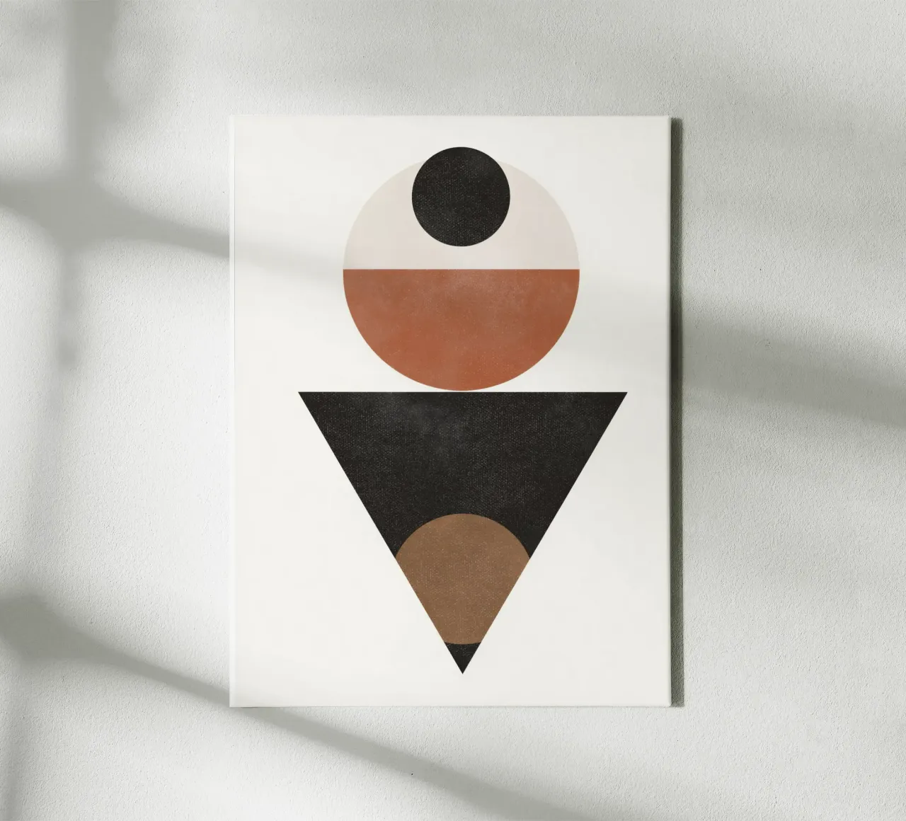 Timeless Forms – Minimalist Abstract in Bold Tones canvas by Aralyn