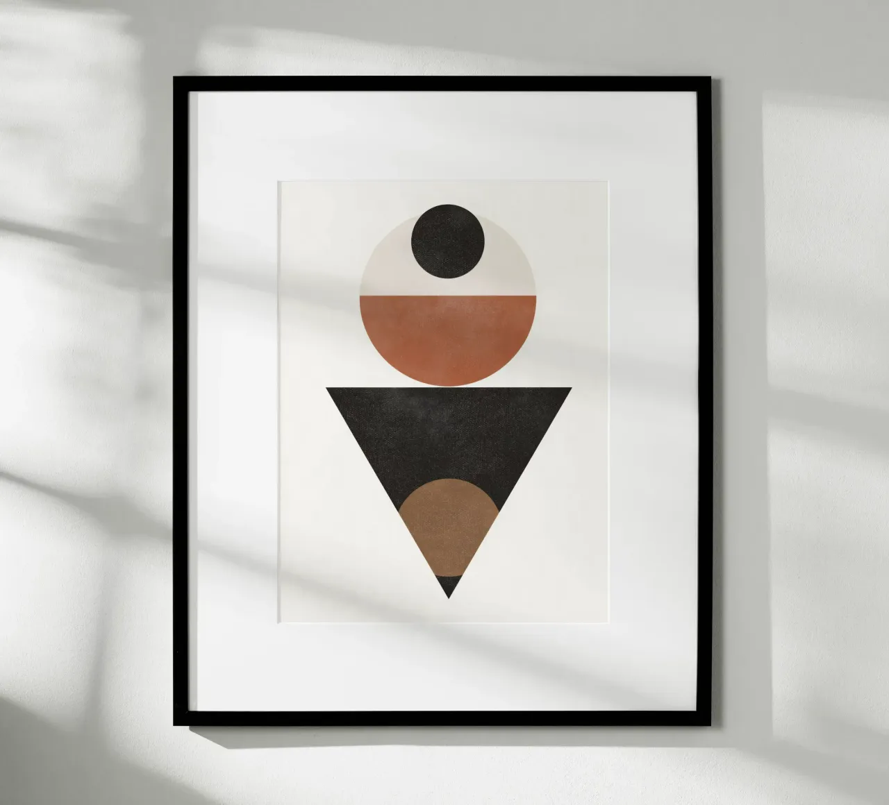 Formes intemporelles - Abstrait minimaliste dans des tons audacieux hahnemühle de Aralyn