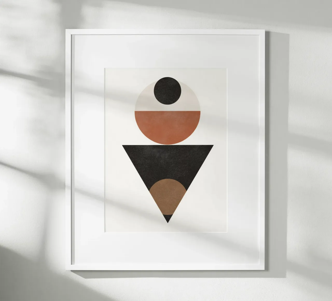 Formes intemporelles - Abstrait minimaliste dans des tons audacieux hahnemühle de Aralyn
