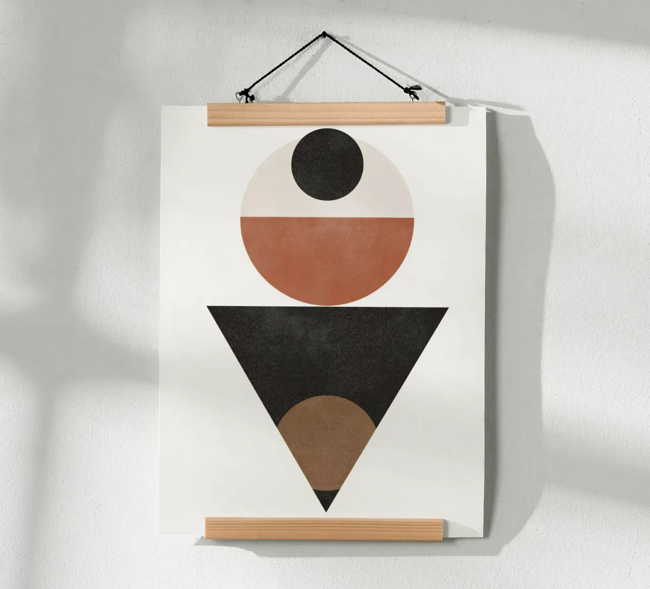 Formes intemporelles - Abstrait minimaliste dans des tons audacieux hahnemühle de Aralyn