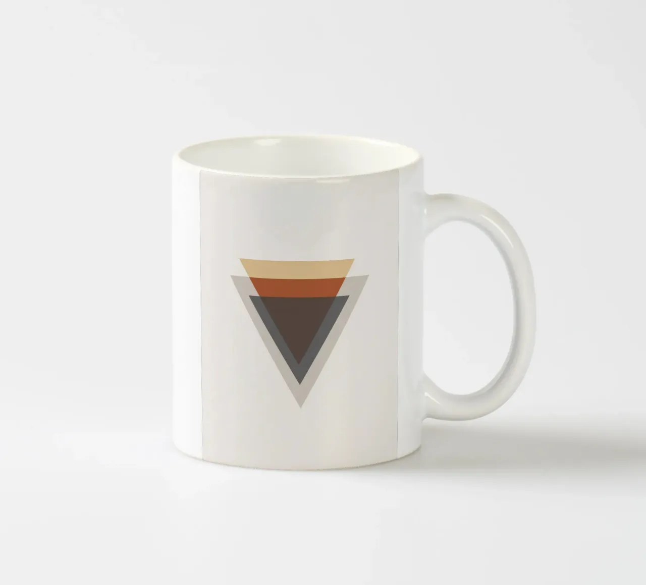 Balanced Simplicity – Triangle Shapes ceramic mug by Aralyn