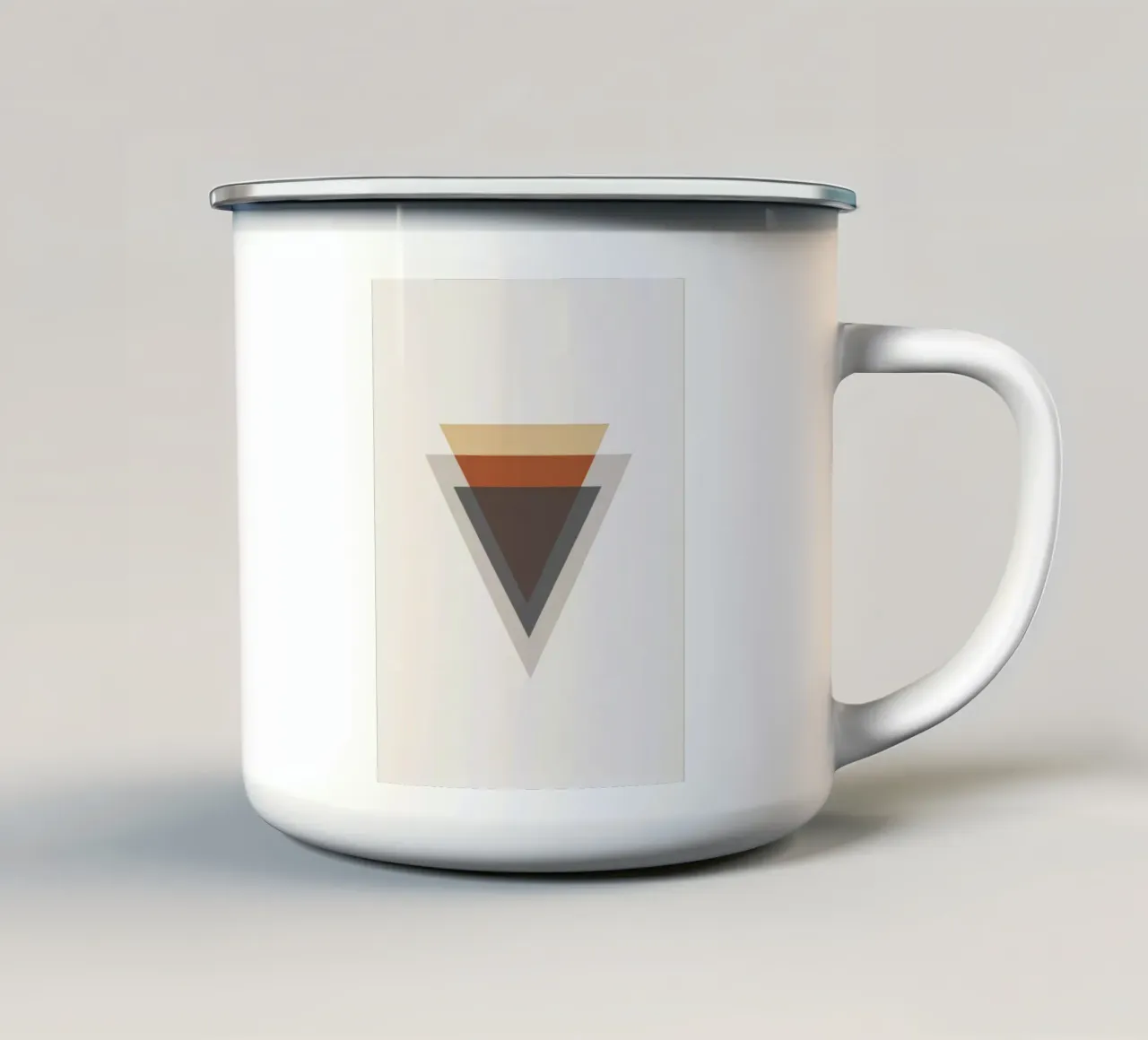 Semplicità equilibrata - Forme a triangolo tazza in smalto da Aralyn