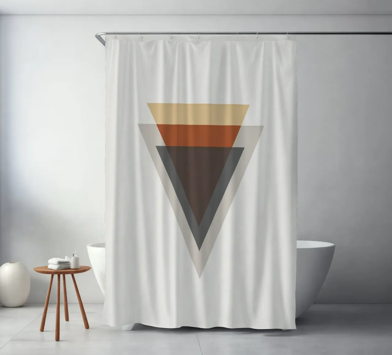 Semplicità equilibrata - Forme a triangolo tenda da doccia da Aralyn