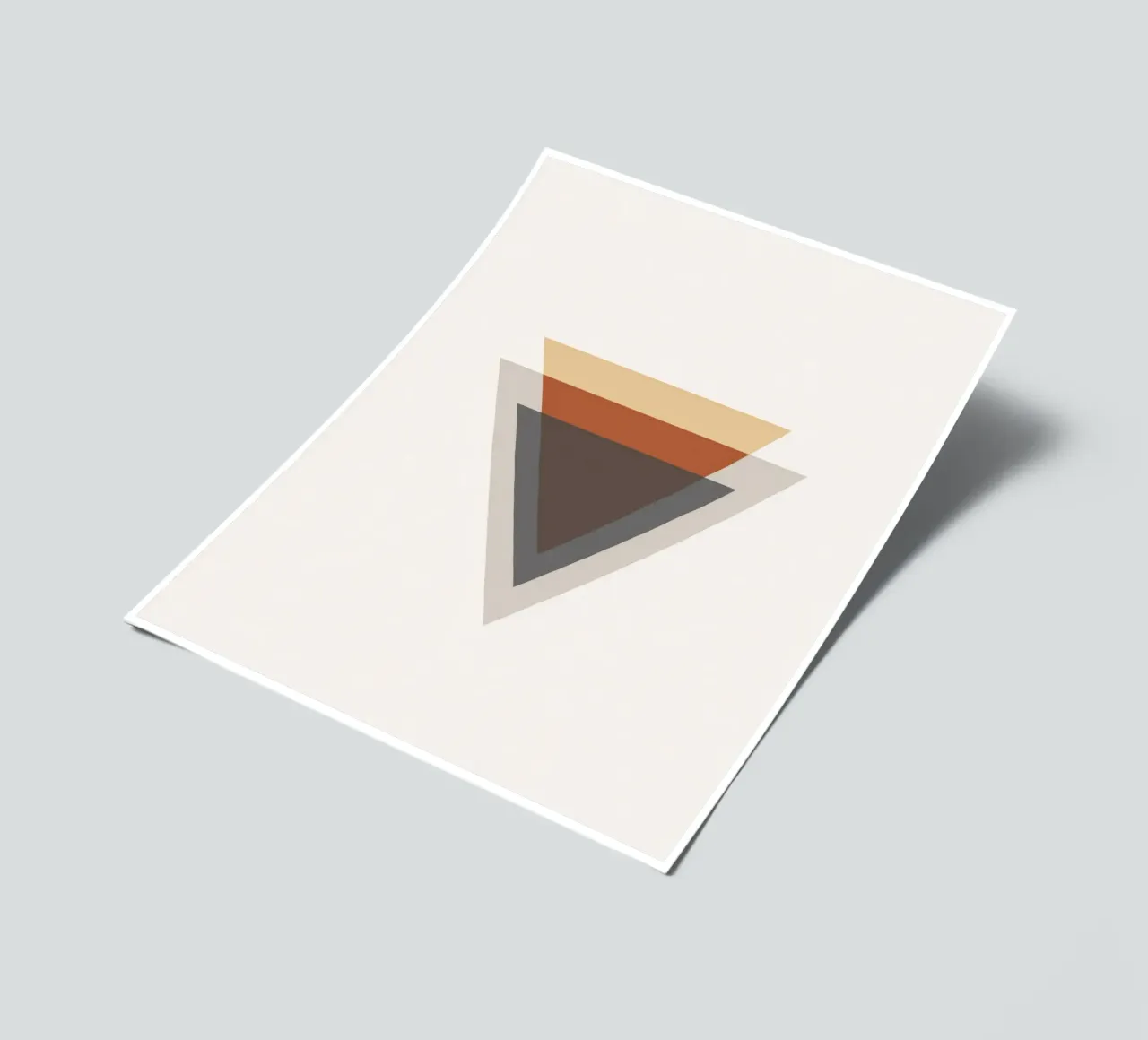 Balanced Simplicity – Triangle Shapes sticker sheet by Aralyn