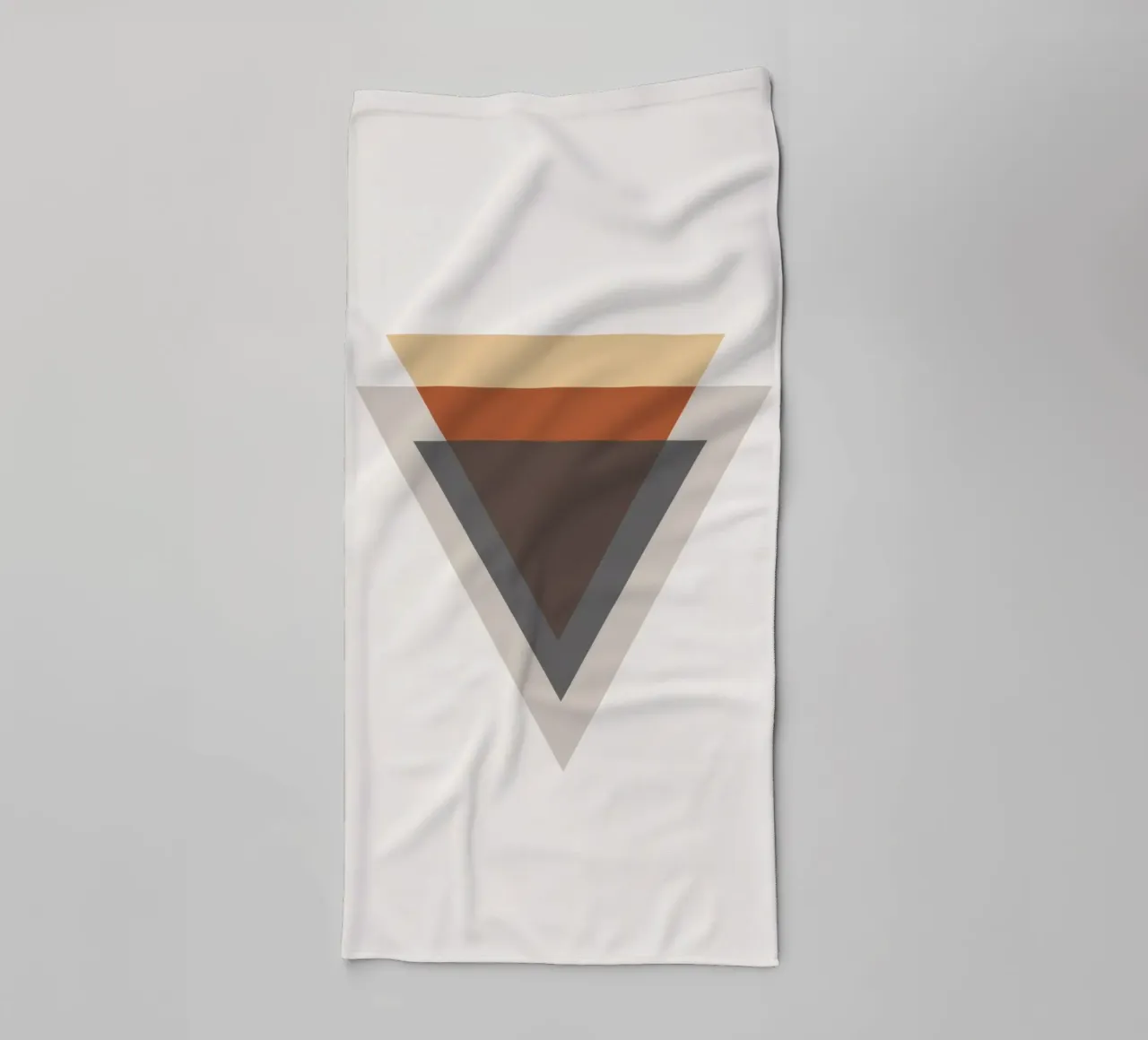 Balanced Simplicity – Triangle Shapes towel by Aralyn